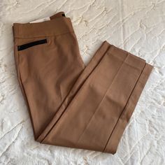 Nwt! Jones New York Signature Compression Pull-On Pants Woman's Xl Msrp $89.50 Fall Workwear Capris With Pockets, Stretch Brown Pants For Work, Stretch Capris With Pockets For Work, Fitted Wide Leg Capris For Work, Fitted Capris With Pockets For Business Casual, Fitted Capris With Pockets For Workwear, Pull On Pants, Jones New York, Pant Jumpsuit