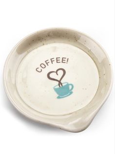 a coffee cup with the words coffee written on it and a heart in the middle