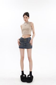 Turn heads with this trendy Belted Denim Micro-Mini Skirt from Nightcity Clothing. Whether you're showing off your fashion sense with sneakers or a pair of boots, you'll definitely make a statement with this skirt. It's perfect for those casual days when you just want to be comfortable but still look cute. With a belt that cinches your waist, this skirt is the ideal combination of comfort and style.
Gender: WomenMaterial: Denim, PolyesterLength: Above Knee / MiniWaist: Low to Mid-WaistClosure Ty Skirt Y2k, Micro Mini Skirt, Urban Wear, Above Knee, Fashion Sense, Sense, Mini Skirts, Skirt, Boots