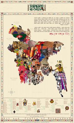 an illustrated map of india with all the states and their major cities in each country