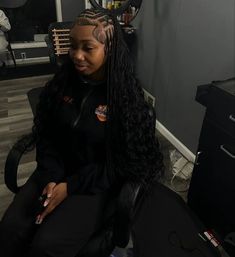 Pretty Braiding Hairstyles, Scalp Braids, Black Ponytail, Girl Goals, Braided Hairstyles For Black Women Cornrows, Birthday Hairstyles, Girl Hairstyle, Hair Twist, Quick Weave Hairstyles