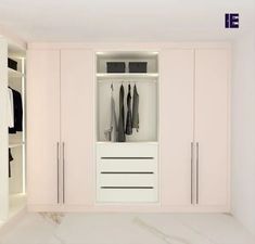 Small Walk-in Glass Door Wardrobe Glass Door Wardrobe, Wardrobe Internal, London Homes, Free Standing Cabinets, Contemporary Wardrobe, Secret Rooms