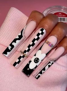 Drip Nails, Cute Acrylic Nail Designs, Glow Nails, Classy Acrylic Nails, Long Acrylic Nails Coffin, Acrylic Nails Coffin Pink, Long Square Acrylic Nails, Bling Acrylic Nails