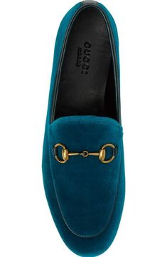 Gucci Brixton Velvet Liafers in Petroleum Blue Rich, luscious velvet softens a classically elegant loafer topped with Gucci's signature horsebit hardware for a touch of polish.Textile and leather upper/leather lining and soleMade in Italy Size 36EU Luxury Horsebit Loafers For Work, Luxury Horsebit Loafers For Office, Gucci Horsebit Loafers For Formal Occasions, Gucci Loafers With Horsebit Detail For Galas, Gucci Formal Loafers With Horsebit Detail, Luxury Horsebit Loafers For Galas, Gucci Blue Formal Loafers, Gucci Brixton, Petroleum Blue