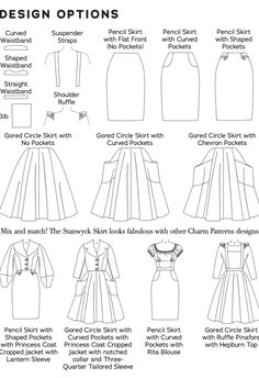 the instructions for how to sew an elegant dress with sleeves and pleated skirt