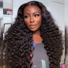 Loose Deep Wave 13x4 13x6 Invisible HD Lace Glueless Human Hair Wig Bleached Knots Plucked Hairline Deep Wave Lace Wig, Loose Wave Wig, Loose Deep Wave, Invisible Lace, Hair Skin Nails, Human Hair Wig, Winter Hairstyles, Deep Wave, Loose Waves