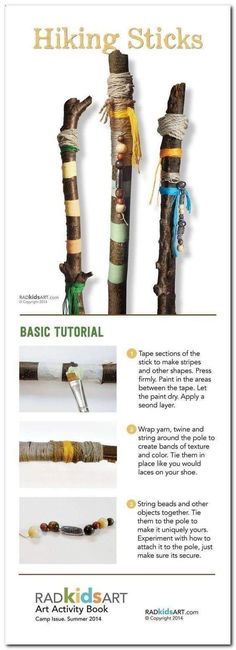 the instructions for how to make an old pipe with wood and rope, including two different types