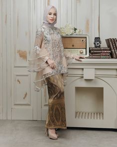 Hijab Stile, Kebaya Lace, Kebaya Wedding, Tutorial Hijab Pashmina, Muslimah Wedding Dress, Batik Kebaya