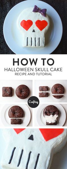 how to make a halloween skull cake recipe and video