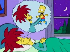 the simpsons is in bed with his daughter