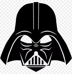 darth vader mask on transparent background