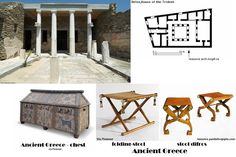 ancient greek furniture and architecture in the past