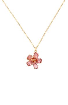 Hibiscus Flower Necklace, Necklaces Pink, New York Flower, Jewelry Cheap, Kate Spade Necklace, Real Flower Jewelry, Designer Necklace