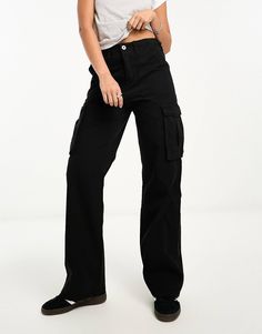 Bershka straight leg cargo pants in black | ASOS Trendy High Rise Pants With Cargo Pockets, Trendy High-rise Pants With Cargo Pockets, Black Full-length Cargo Pants With Pockets, Baggy Black Cargo Pants With Patch Pockets, Black Full Length Cargo Pants With Pockets, Black Cargo Style Full Length Work Pants, Baggy Black Work Pants With Cargo Pockets, Black Utility Work Pants With Pockets, Black Fitted Cargo Jeans