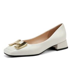 Ella Genuine Leather Low Heel Slip on Pumps Slip On Pumps, Low Heels, Genuine Leather, Slip On, Pumps, Heels, Leather