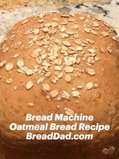 Bread Machine Oatmeal Bread Bread Machine Banana Bread, Bread Machine Recipes Healthy, Bread Machine Bread, Oatmeal Bread Recipe, Oat Bread Recipe, Molasses Bread, Lunch Sandwiches, Honey Oat Bread