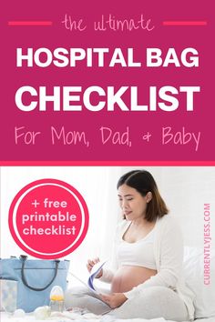 the ultimate hospital bag checklist for mom, dad and baby