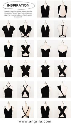 the instructions for how to make a dress with an open back and cross - back