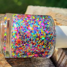 Star Glitter Nail Polish, Beautiful Nail Polish, Happy Nails, Glitter Nail Polish, Loose Glitter, Circle Diamond, Glitter Nail, Beauty Stuff, Nail Paint