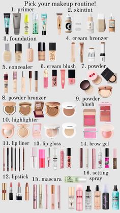 Makeup Routine Guide, Which Makeup, Makeup Collection Goals, Dag Make Up, Makeup Order, Simple Makeup Tips, Makeup Help, Easy Makeup Tutorial, Makeup Tut