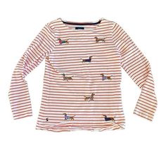 Joules Dachshund Christmas Long Sleeve Tee In Size 6. The Shirt Is New Without Tags. Measurements Are Approximate- Pit To Pit 17.5" Length 24" All Items Are Shipped From A Smoke Free, Pet Friendly Home. Thanks! Dachshund Christmas Shirt, Joules Clothing, Floral Long Sleeve Shirt, White Stripes Shirt, Dachshund Christmas, Striped Long Sleeve Tee, Shirt Blouses Tops, Weiner Dog, Cotton Long Sleeve Shirt