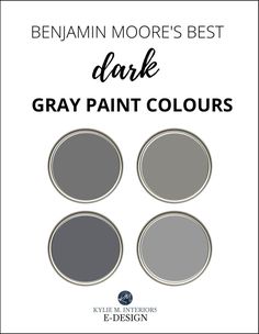 the best gray paint colors to use in your home or office, with text overlaying it