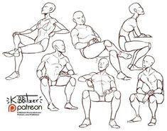 an image of a man doing exercises for his legs and arms in different poses, with the