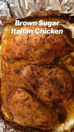 Brown Sugar Italian Chicken, Italian Dressing Mix, Italian Chicken, Italian Dressing, Boneless Skinless Chicken, Chicken Breasts, Brown Sugar, Meat, Chicken