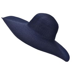 Extra Large Wide Brim Floppy Straw Sun Hat-Hats-Innovato Design-Navy Blue-Innovato Design Packable Hats For Spring, Packable Hats For Spring Sunbathing, Packable Hats For Sunbathing In Spring, Packable Hat With Curved Brim For Sunbathing, Packable Curved Brim Hat For Sunbathing, Packable Wide Brim Hat For Sunbathing, Curved Brim Solid Color Sun Hat For Pool, Summer Travel Blue Straw Hat, Packable Hat For Beach Season