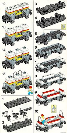 an instruction manual for building a lego car