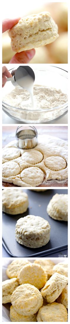 the process of making cookies is shown here