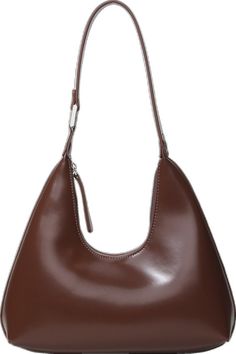 Brown Handheld Bag With Single Shoulder Strap, Brown Large Capacity Baguette Bag For Fall, Large Capacity Brown Baguette Bag For Fall, Brown Handheld Shoulder Bag With Single Strap, Brown Handheld Hobo Bag For Fall, Brown Handheld Satchel With Single Shoulder Strap, Brown Handheld Hobo Bag With Single Shoulder Strap, Brown Faux Leather Shoulder Bag, Trendy Brown Bag With Single Shoulder Strap