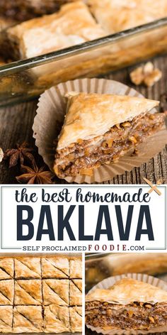 homemade baklaa is an easy and delicious dessert