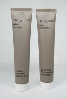 New, unused Living Proof No Frizz Shampoo and Conditioner set in size travel mini, 1 fl. oz. Items come from a smoke-free, pet-free home. Camila Cabello Living Proof, Shampoo And Conditioner Set, Living Proof, Shampoo And Conditioner, Hair Care, Health And Beauty, Conditioner