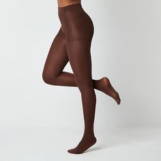 These women's opaque tights by Mixit are a must-have for your cold-weather wardrobe. They're crafted from a soft stretch-knit with a control top for added support. Wear them with boots and dresses. Features: OpaqueSupport: Control TopFiber Content: 86% Nylon, 14% SpandexFabric Description: KnitBrief Fiber Content: 98% Lycra Spandex, 2% NylonCare: Machine WashCountry of Origin: Imported Compressive Full-length Tights For Fall, Solid Elastane Hosiery For Fall, Solid Color Tight Legwear With Soft Touch, Solid Color Soft Touch Tight Tights, Tight Solid Hosiery For Fall, Tight Brown Tights For Fall, Fall Compression Tights, Fitted Full-length Brown Tights, Fitted Full Length Brown Tights