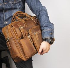 Crossbody Belt Bag Leather for Men Business Travel Bag, Vintage Leather Backpack, Men Coffee, Leather Weekender, Weekend Travel Bags, Laptop Briefcase, Wooden Statues, Briefcase For Men, Leather Coin Purse