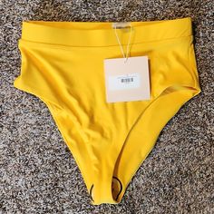 Yellow/ Gold Kittenidh Bikini Bottoms High Rise. Xs Nwt I Ship Fast! Yellow Fitted High-waist Swimwear, Yellow Stretch Swimwear For Sunbathing, Yellow Stretch Swimwear For Beachwear, Yellow High Waist Stretch Swimwear, Yellow Bottoms For Pool, Stretch Yellow Bottoms For Sunbathing, High Waist Yellow Beach Bottoms, High Waist Yellow Bottoms For Poolside, High Waist Yellow Beachwear Bottoms