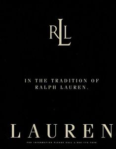 the front cover of lauren's book, in the tradition of ralph laurenn