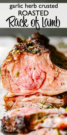 grilled rack of lamb with garlic herb crusted roasted rack of lamb