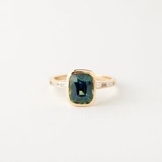 Bezel Set Engagement Ring Sapphire, Saphire Engament Ring Teal, Green Sapphire Wedding Ring, Bezel Sapphire Ring, Engagement Rings Colored Stones, Vintage Sapphire Engagement Rings, Teal Cushion, Rings 2023