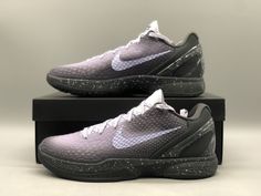 Available in a range of sizes to fit any style, this shoe is a must-have for any fan. Don’t miss out on the opportunity to add this shoe to your collection and experience the ultimate in style, comfort, and performance. Order now and step up your sneaker game! Gray Sports Shoes With Cushioned Footbed, All Kobe Shoes, Kobe 6 Shoes, Mambacita Kobe Shoes, Kobe 5 Shoes, Kobe 6 Protro, Kobe 6, Nike Kobe 6 Protro Eybl, Sneaker Games