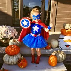 Female Captain America Costume, Female Captain America, Batman Tutu, Female Captain, Halloween Costumes You Can Make, Girl Captain, Captain America Costume, Marvel Costumes