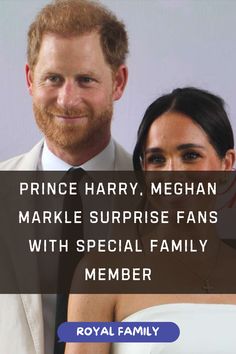 Who is the special family member Prince Harry and Meghan Markle surprised fans with?