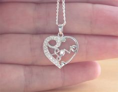 Cz Jewellery, Heart Jewellery, Chain Heart, Sterling Silver Heart Pendant, Jewelry Heart, Necklace Love, Badass Style, Silver Heart Pendant, Cubic Zirconia Jewelry