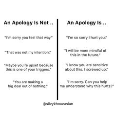 an approving is not an apology is