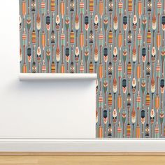 a wallpaper with an abstract pattern on it