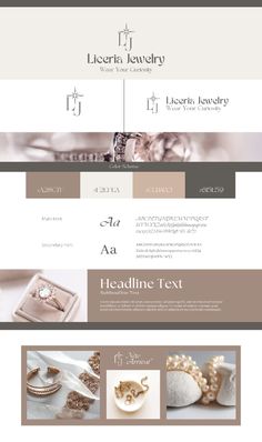 the website design for jewelry store