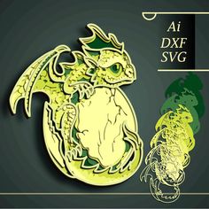 an image of a paper cut out of a dragon