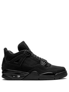 Shop Jordan Air Jordan 4 Retro Black Cat 2020 with Express Delivery - FARFETCH Jordan Air 4 Retro, Jordan Air 4, Air Jordan 4 Retro Black, Air Jordan 4 Black Cat, Jordan 4 Black, Jordan Retro 4, Jordan Shoes Girls, Black Jordans, Jordan Shoes Retro