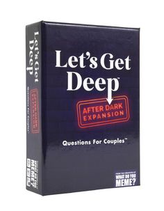 a card game called let's get deep, with the title after dark extension